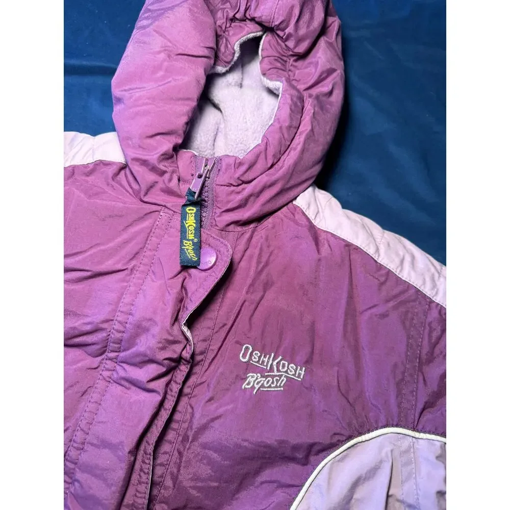 Oshkosh Bgosh vintage purple girls winter coat 2T outdoors‎ warm casual gorpcore - Picture 2 of 5